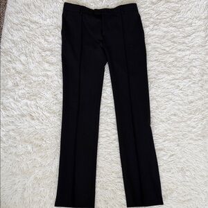 Nili Lotan Black Virgin Wool Pants, Size 2